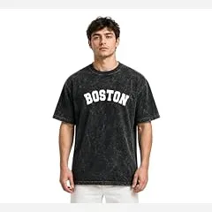 تیشرت سنگشور گرم بالا BOSTON مدل قواره دار سایز بزرگ