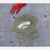 تیشرت سنگشور گرم بالا BOSTON مدل قواره دار سایز بزرگ