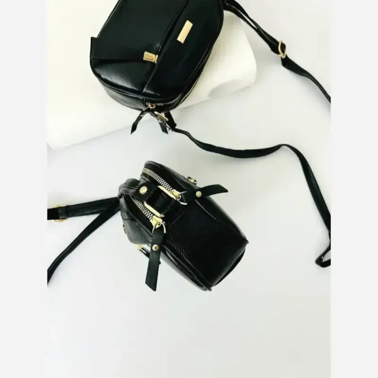 کیف ادویرو پلاس جدید مشکی چرم شرانگ سایز 22 در 14 مناسب روزمره