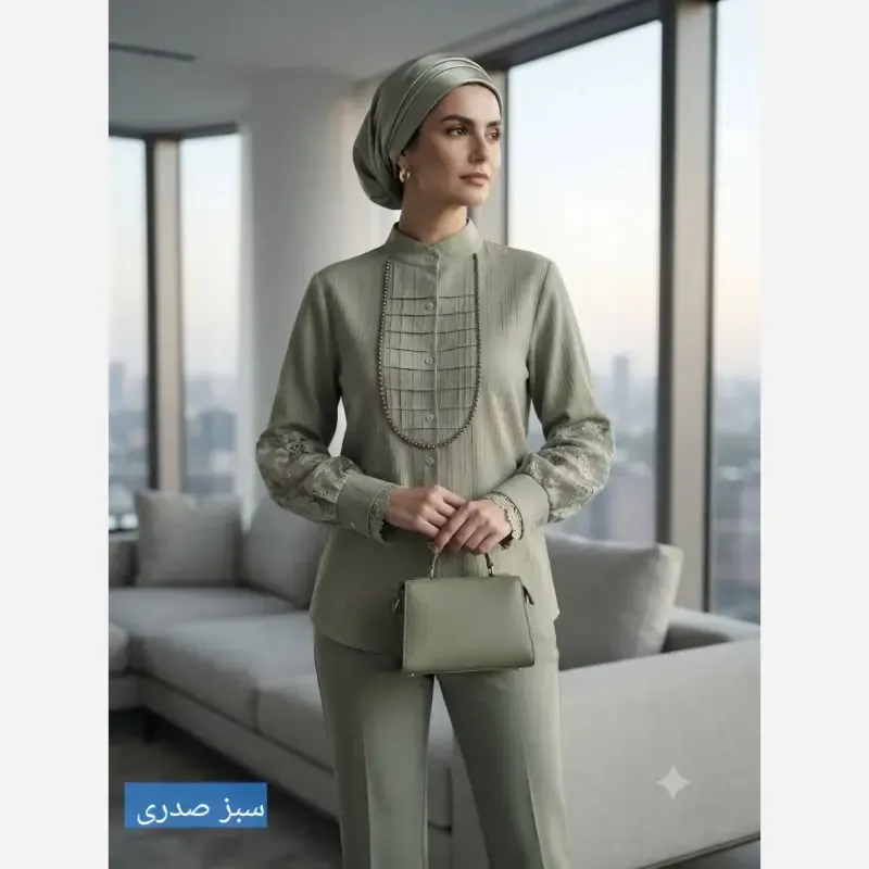 شومیز زنانه مدل آیجان جنس پارچه توکی سایز 36 تا 56