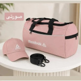 ساک ورزشی پارچه ای ابعاد 45 در 25 در 15 سانتیمتر با بند بلند و زیپ